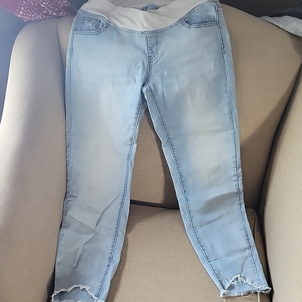 Light Blue Women's Maternity Jeans